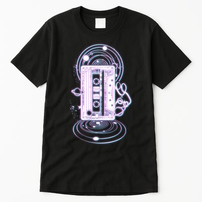 Galaxy Retro Space Cassette Tape Tall T-Shirt