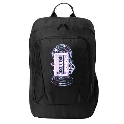 Galaxy Retro Space Cassette Tape City Backpack