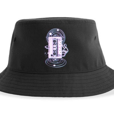 Galaxy Retro Space Cassette Tape Sustainable Bucket Hat