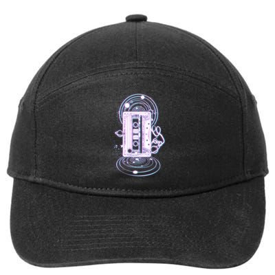 Galaxy Retro Space Cassette Tape 7-Panel Snapback Hat