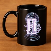 Galaxy Retro Space Cassette Tape 11oz C Handle Ceramic Mug