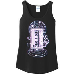 Galaxy Retro Space Cassette Tape Ladies Essential Tank