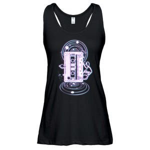 Galaxy Retro Space Cassette Tape Ladies Essential Flowy Tank