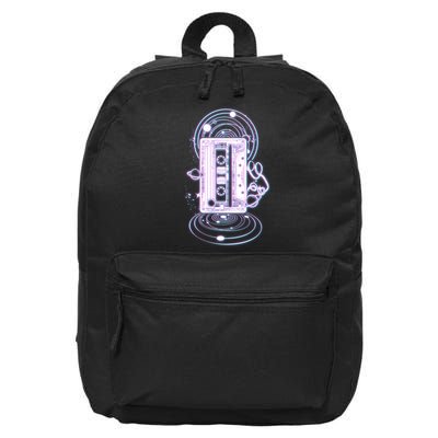 Galaxy Retro Space Cassette Tape 16 in Basic Backpack