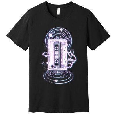 Galaxy Retro Space Cassette Tape Premium T-Shirt