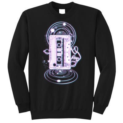 Galaxy Retro Space Cassette Tape Tall Sweatshirt