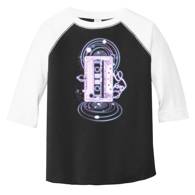 Galaxy Retro Space Cassette Tape Toddler Fine Jersey T-Shirt