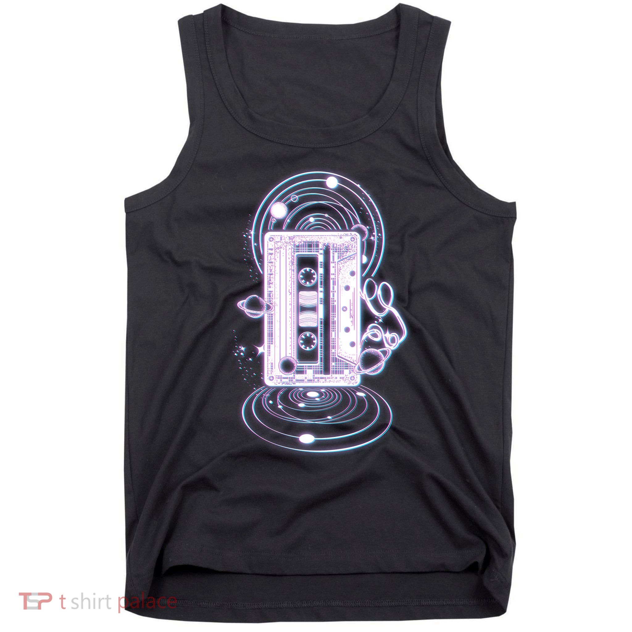 Galaxy Retro Space Cassette Tape Tank Top