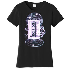 Galaxy Retro Space Cassette Tape Women's T-Shirt