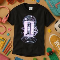 Galaxy Retro Space Cassette Tape Kids T-Shirt