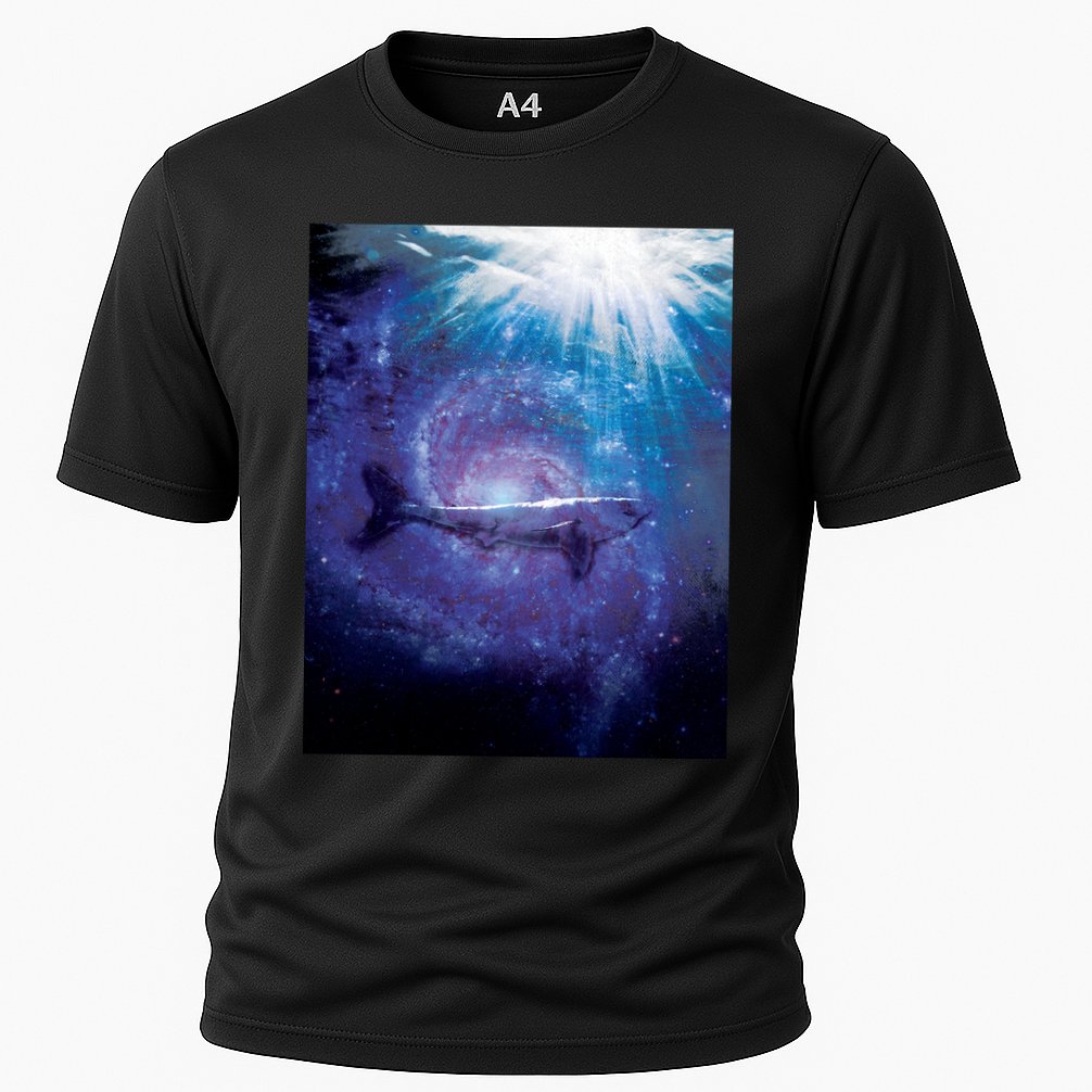 Galaxy Shark Underwater Cooling Performance Crew T-Shirt