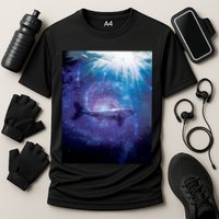 Galaxy Shark Underwater Cooling Performance Crew T-Shirt