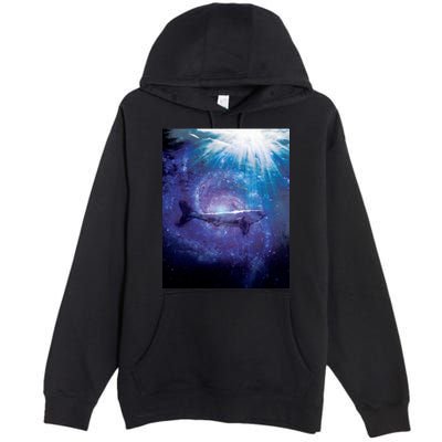 Galaxy Shark Underwater Premium Pullover Hoodie