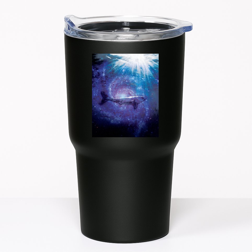 Galaxy Shark Underwater Tumbler