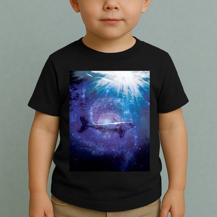 Galaxy Shark Underwater Toddler T-Shirt
