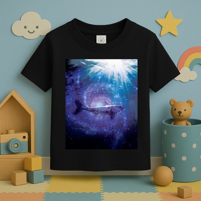 Galaxy Shark Underwater Toddler T-Shirt