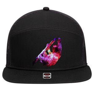 Galaxy Sloth Nebula 7 Panel Mesh Trucker Snapback Hat