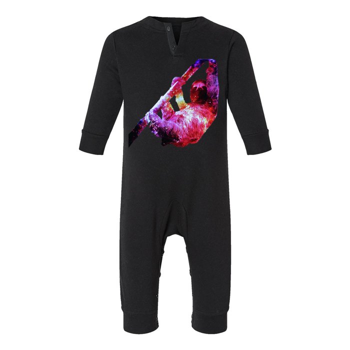 Galaxy Sloth Nebula Infant Fleece One Piece