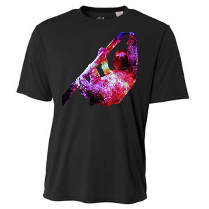 Galaxy Sloth Nebula Cooling Performance Crew T-Shirt