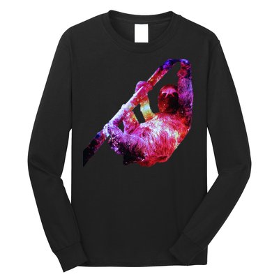 Galaxy Sloth Nebula Long Sleeve Shirt