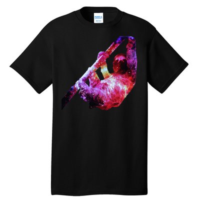 Galaxy Sloth Nebula Tall T-Shirt