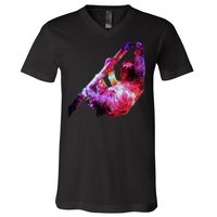 Galaxy Sloth Nebula V-Neck T-Shirt