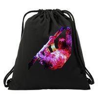 Galaxy Sloth Nebula Drawstring Bag