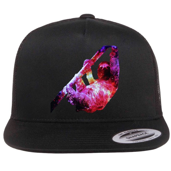 Galaxy Sloth Nebula Flatbill Hat