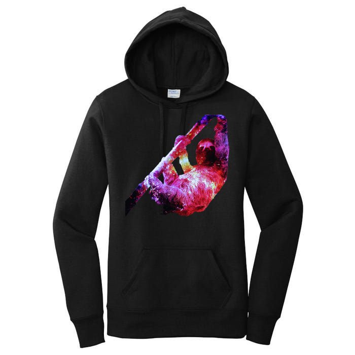 Galaxy Sloth Nebula Women's Pullover Hoodie