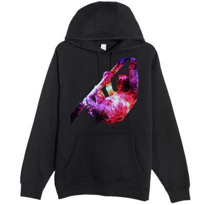 Galaxy Sloth Nebula Premium Pullover Hoodie