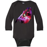 Galaxy Sloth Nebula Baby Long Sleeve Bodysuit