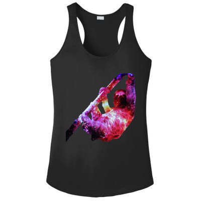 Galaxy Sloth Nebula Ladies PosiCharge Competitor Racerback Tank