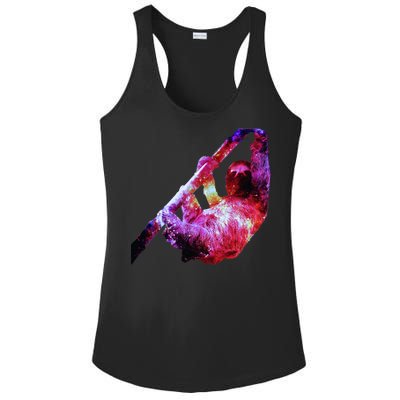 Galaxy Sloth Nebula Ladies PosiCharge Competitor Racerback Tank