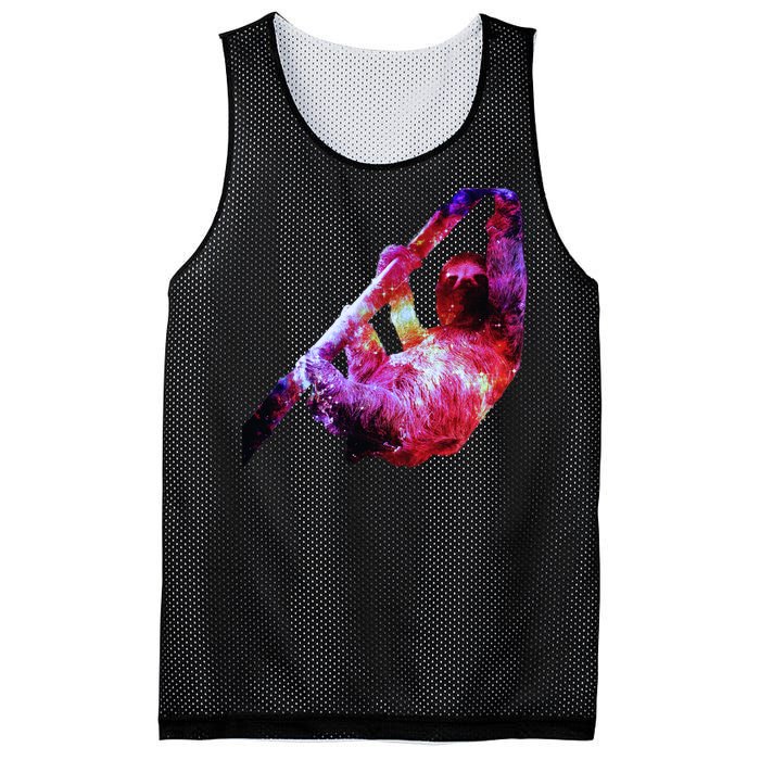 Galaxy Sloth Nebula Mesh Reversible Basketball Jersey Tank