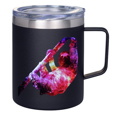 Galaxy Sloth Nebula 12oz Stainless Steel Coffee Mug