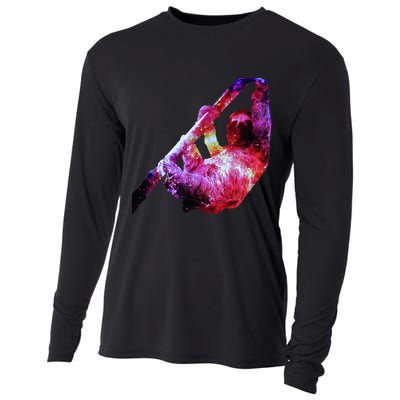 Galaxy Sloth Nebula Cooling Performance Long Sleeve Crew