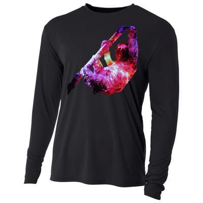 Galaxy Sloth Nebula Cooling Performance Long Sleeve Crew