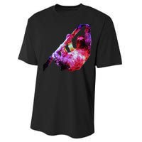 Galaxy Sloth Nebula Performance Sprint T-Shirt