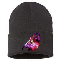 Galaxy Sloth Nebula Sustainable Knit Beanie