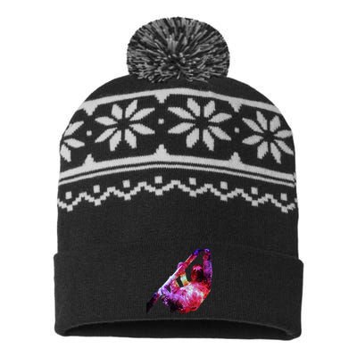 Galaxy Sloth Nebula USA-Made Snowflake Beanie