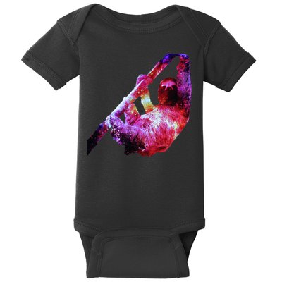 Galaxy Sloth Nebula Baby Bodysuit