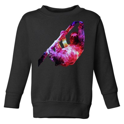 Galaxy Sloth Nebula Toddler Sweatshirt