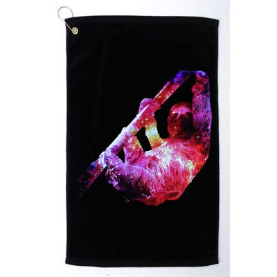 Galaxy Sloth Nebula Platinum Collection Golf Towel