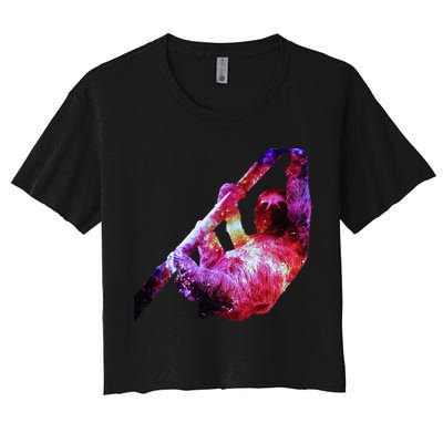Galaxy Sloth Nebula Crop Top