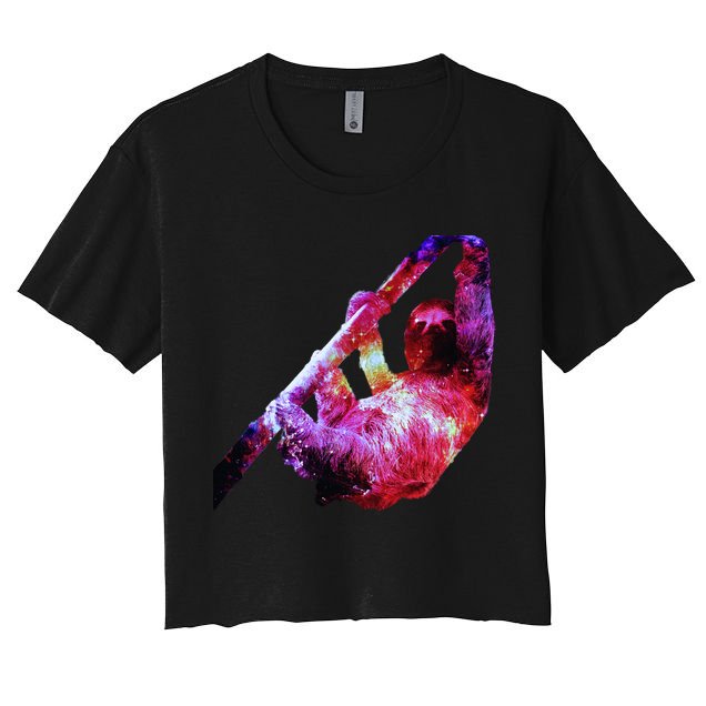 Galaxy Sloth Nebula Crop Top