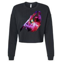 Galaxy Sloth Nebula Cropped Pullover Crew