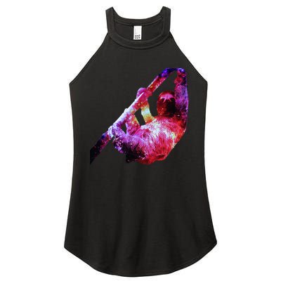 Galaxy Sloth Nebula Women's Perfect Tri Rocker Tank