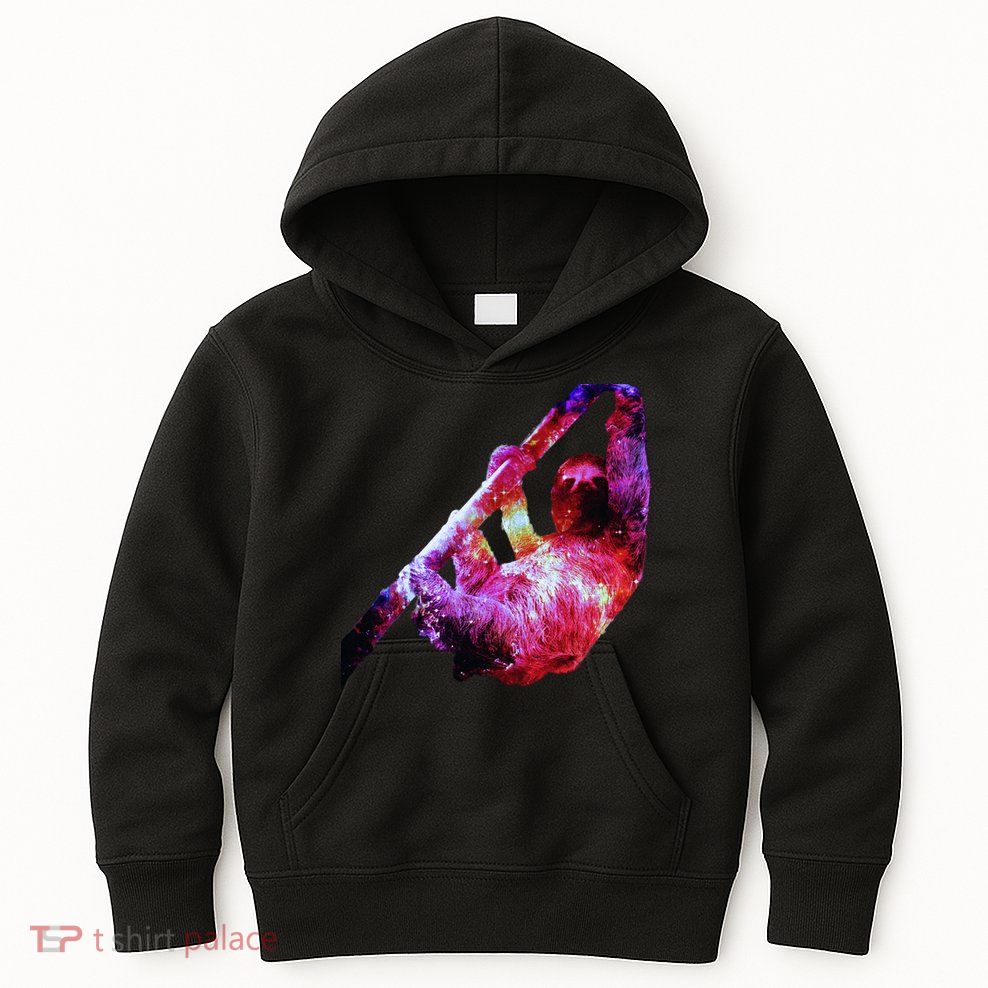 Galaxy Sloth Nebula Kids Hoodie