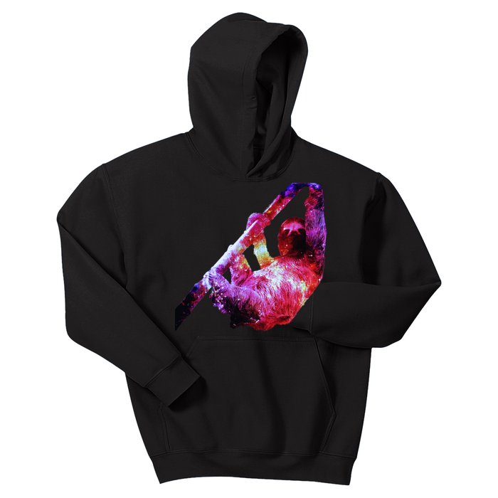 Galaxy Sloth Nebula Kids Hoodie