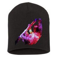 Galaxy Sloth Nebula Short Acrylic Beanie